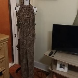 Animal print jumpsuit